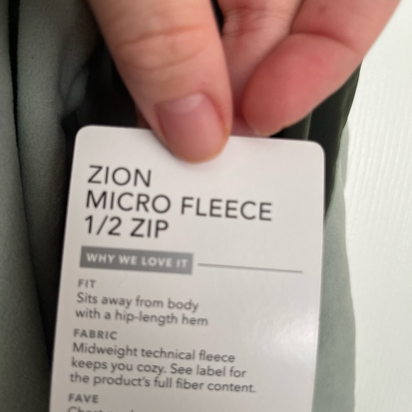 {{Athleta}} Zion Microfleece 1/2 Zip Hoodie - Picture 2 of 4